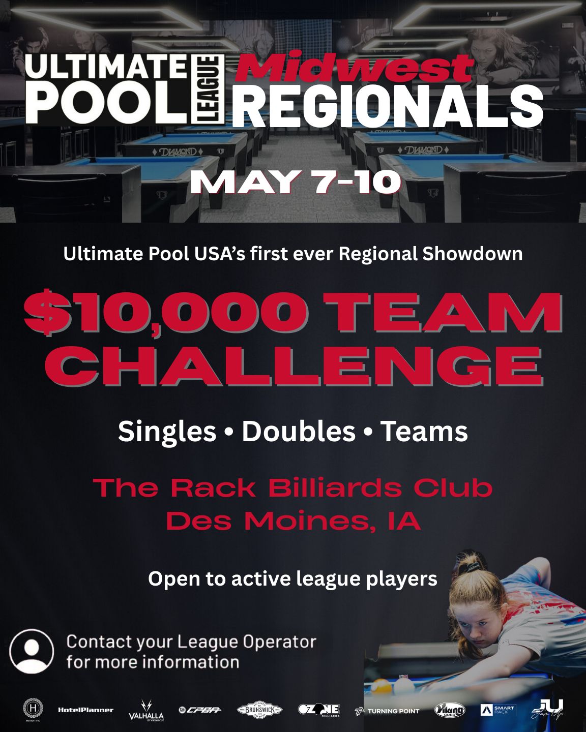 Midwest Regionals 2026 - May 7-10, The Rack, Clive Iowa - $10,000 Team Challenge